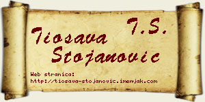 Tiosava Stojanović vizit kartica
